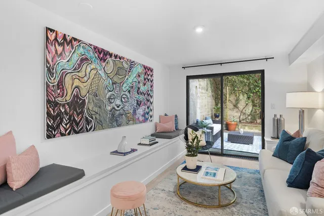 a view of an outdoor space with a patio