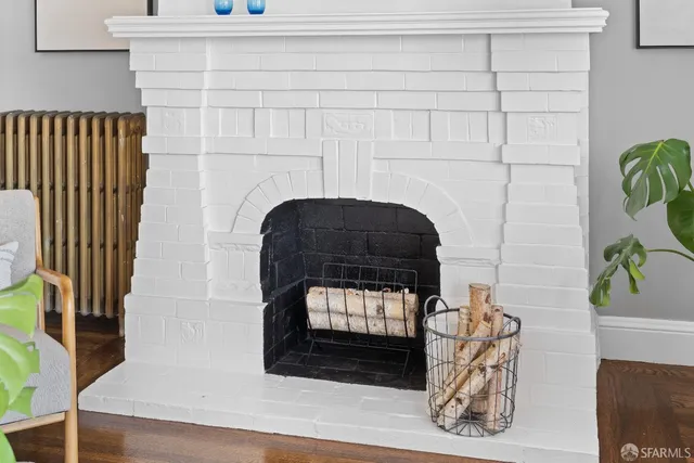 a front view of a building with street view