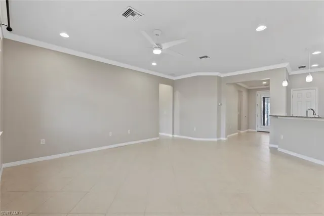 a view of an empty room