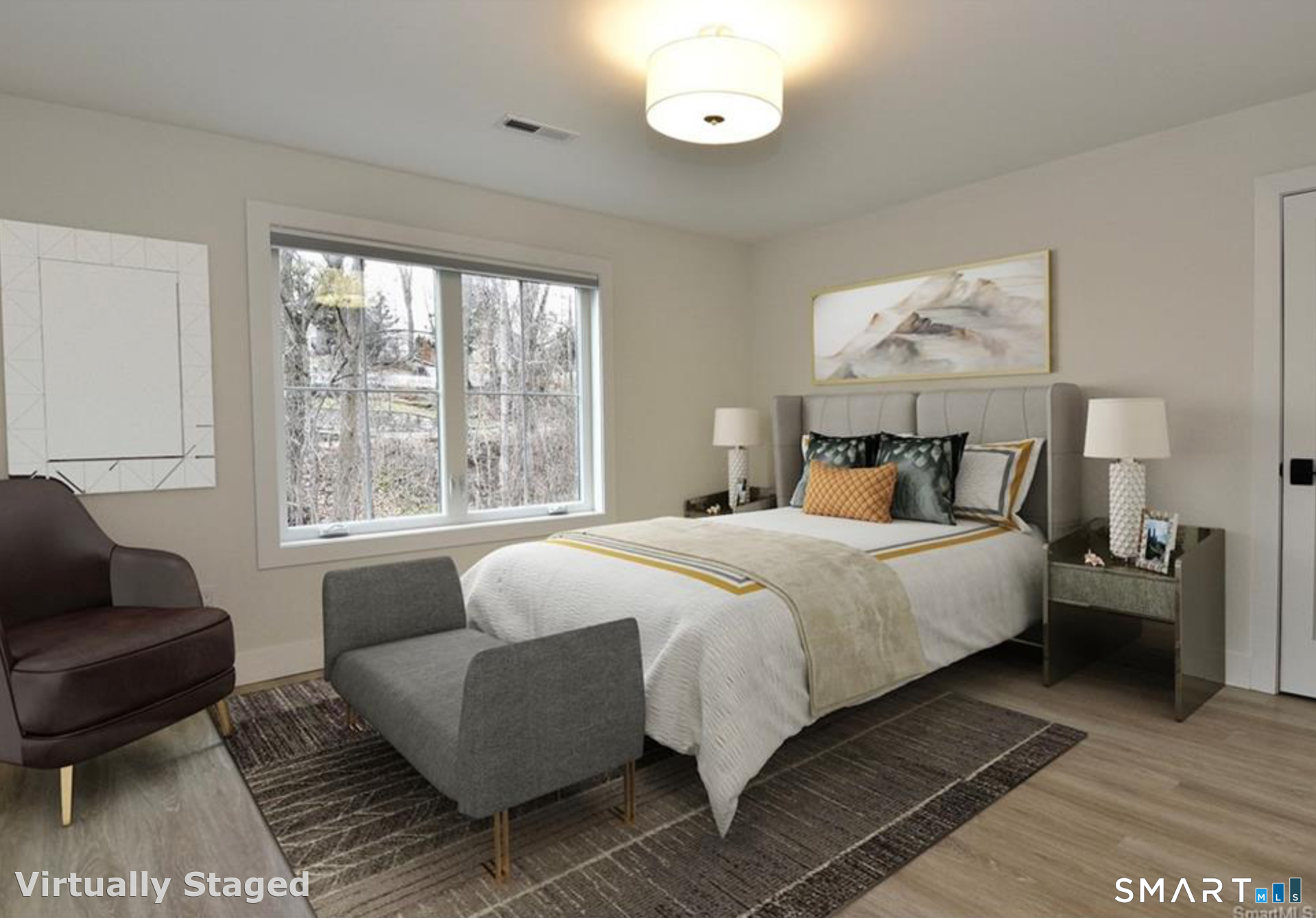 40 Fullin Road, Unit 19 Norwalk, CT 06851 - Photo 15 of 24 a bedroom with bed and a couch