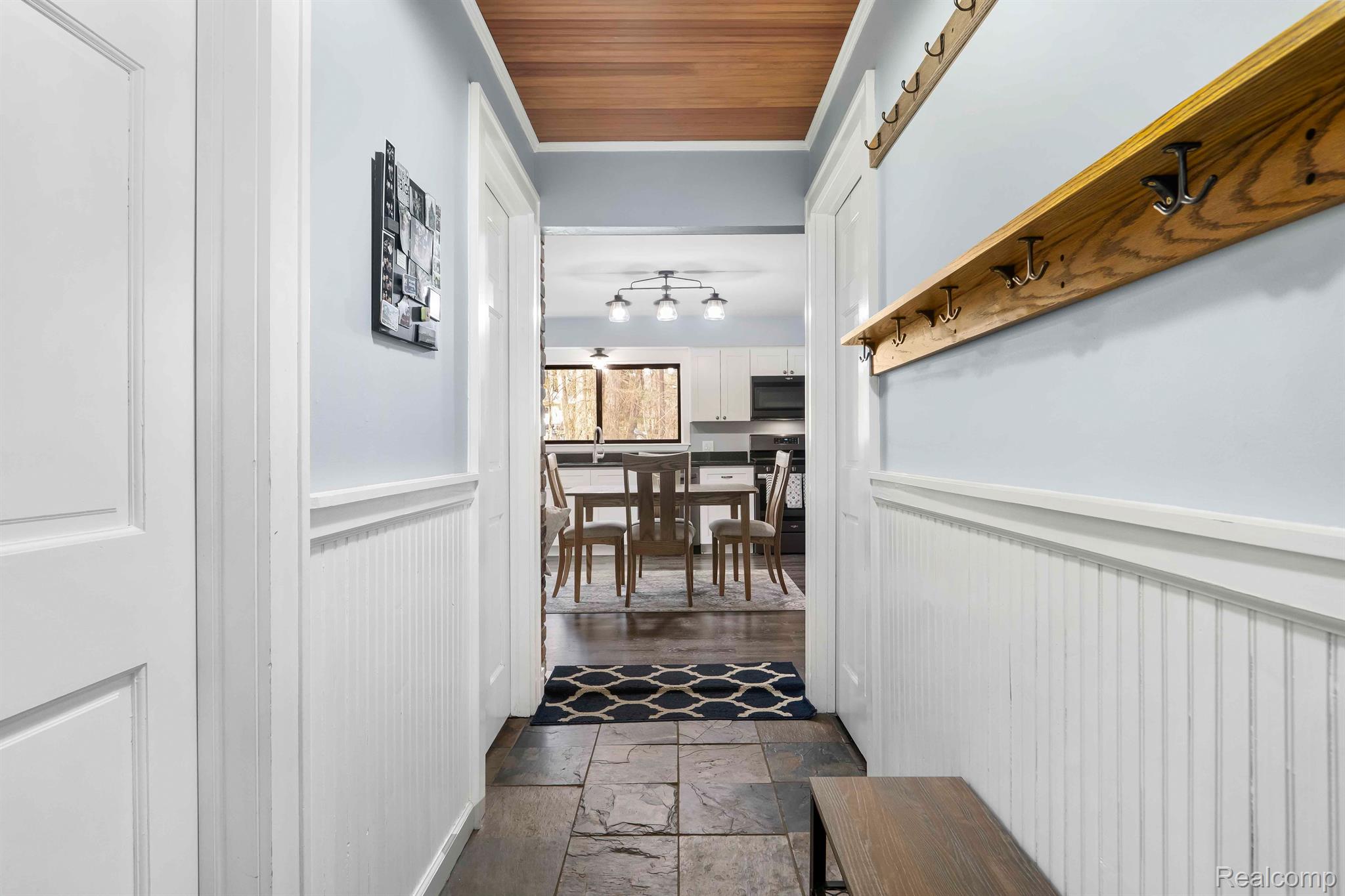 6255 Shappie Road Clarkston, MI 48348 - Photo 14 of 29 Slate flooring, beautiful ceiling and woodwork
