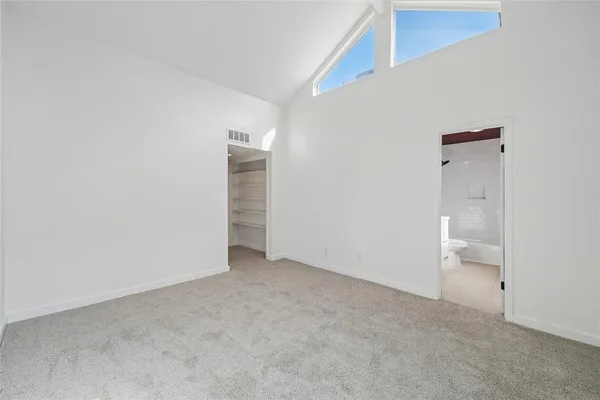 a view of an empty room