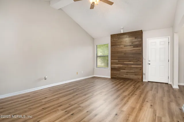 wooden floor in an empty room