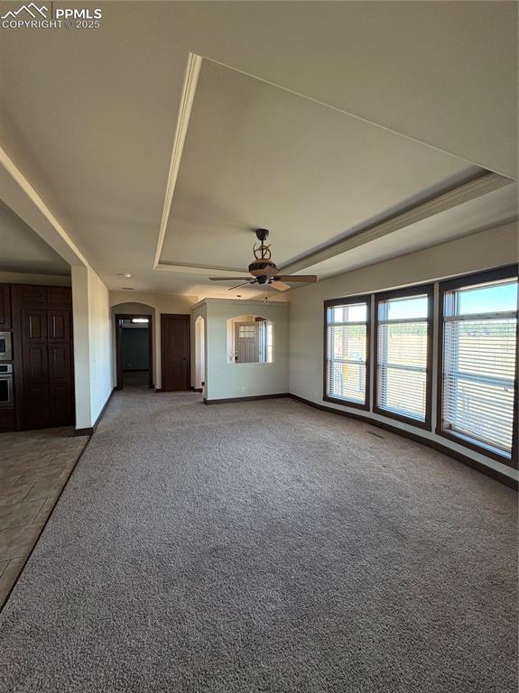 1925 Doe Valley Road Guffey, CO 80820 - Photo 8 of 30 a view of a livingroom with a ceiling fan and window