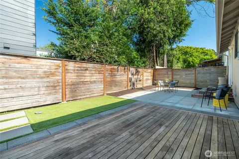 a view of outdoor space with seating area
