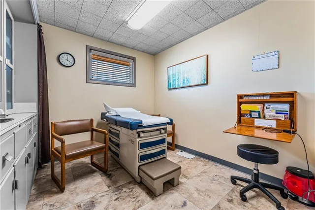 a room with furniture