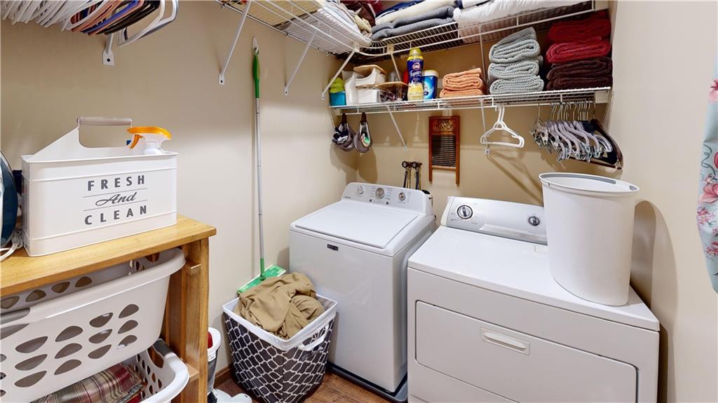 174 Rose Lane Rimersburg, PA 16248 - Photo 31 of 34 a utility room with dryer and washer