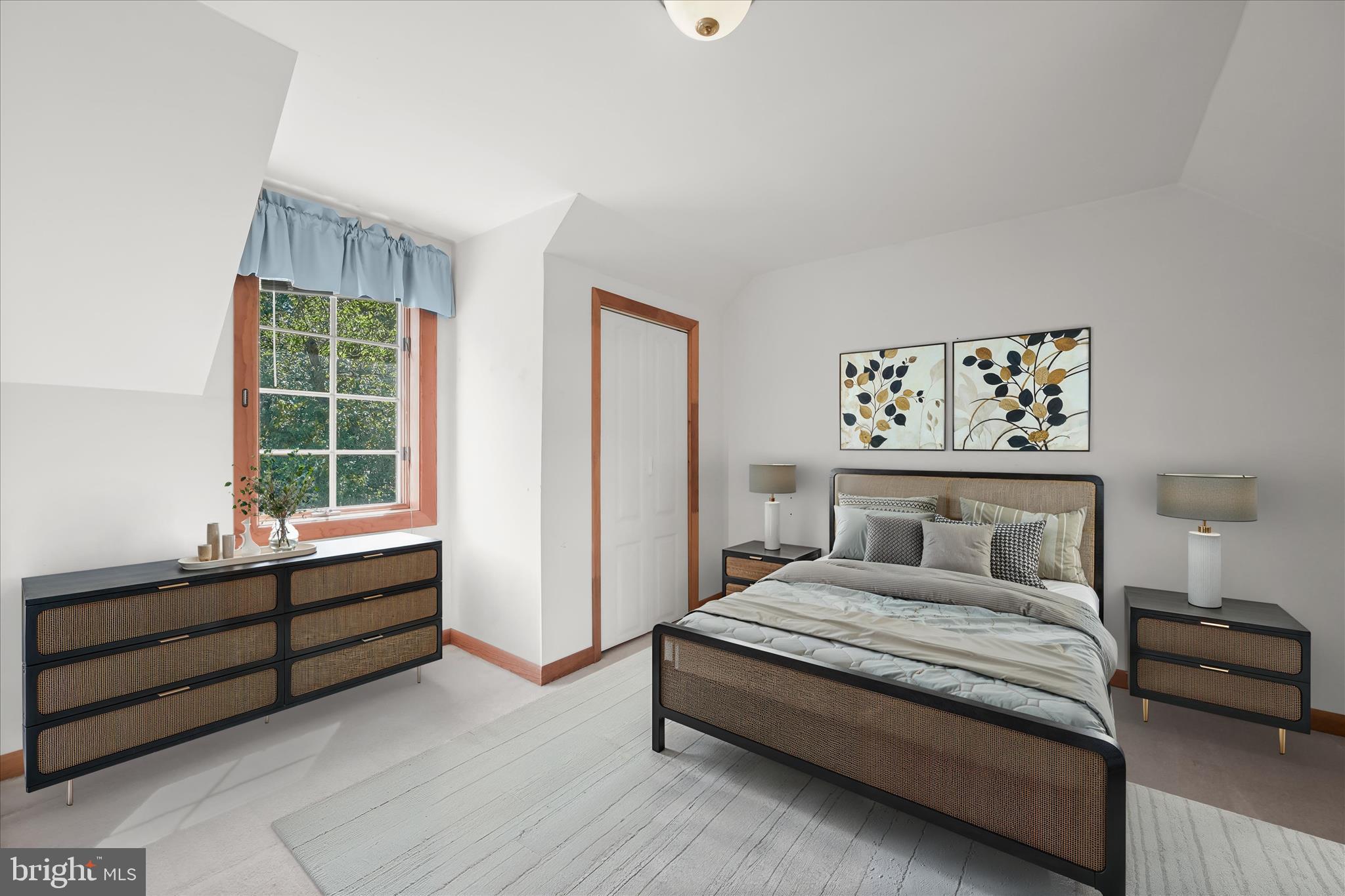 13190 Folly Quarter Road Ellicott City, MD 21042 - Photo 31 of 52 Upper level bedroom 2 (virtually staged)