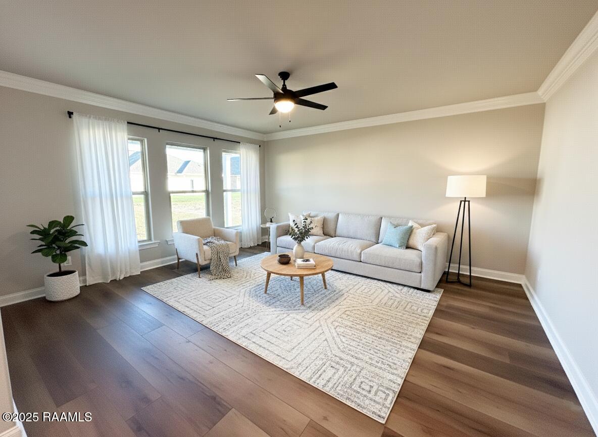 308 Hidden Meadows Lafayette, LA 70506 - Photo 2 of 10 Virtually Staged - Living Room