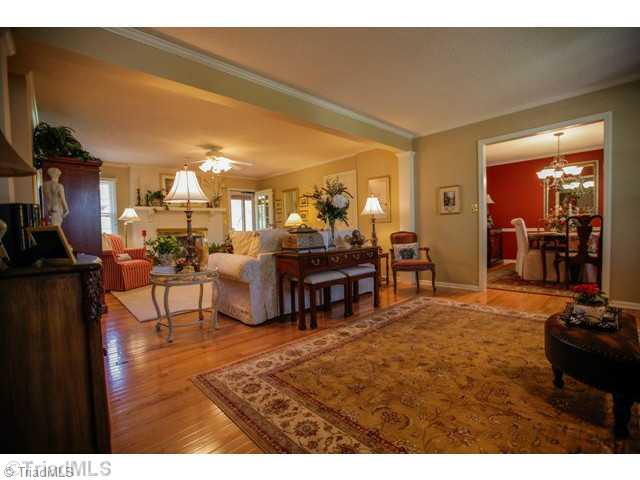 6973 Bridgewood Road Clemmons, NC 27012 - Photo 2 of 16 Den/Family/Great Room. View Family Room with Gas Fireplace