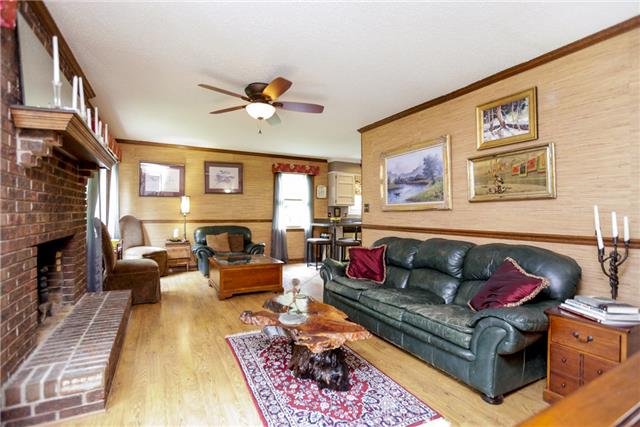 215 Lawrence Lane Springfield, TN 37172 - Photo 8 of 20 a living room with furniture or couch and a fireplace