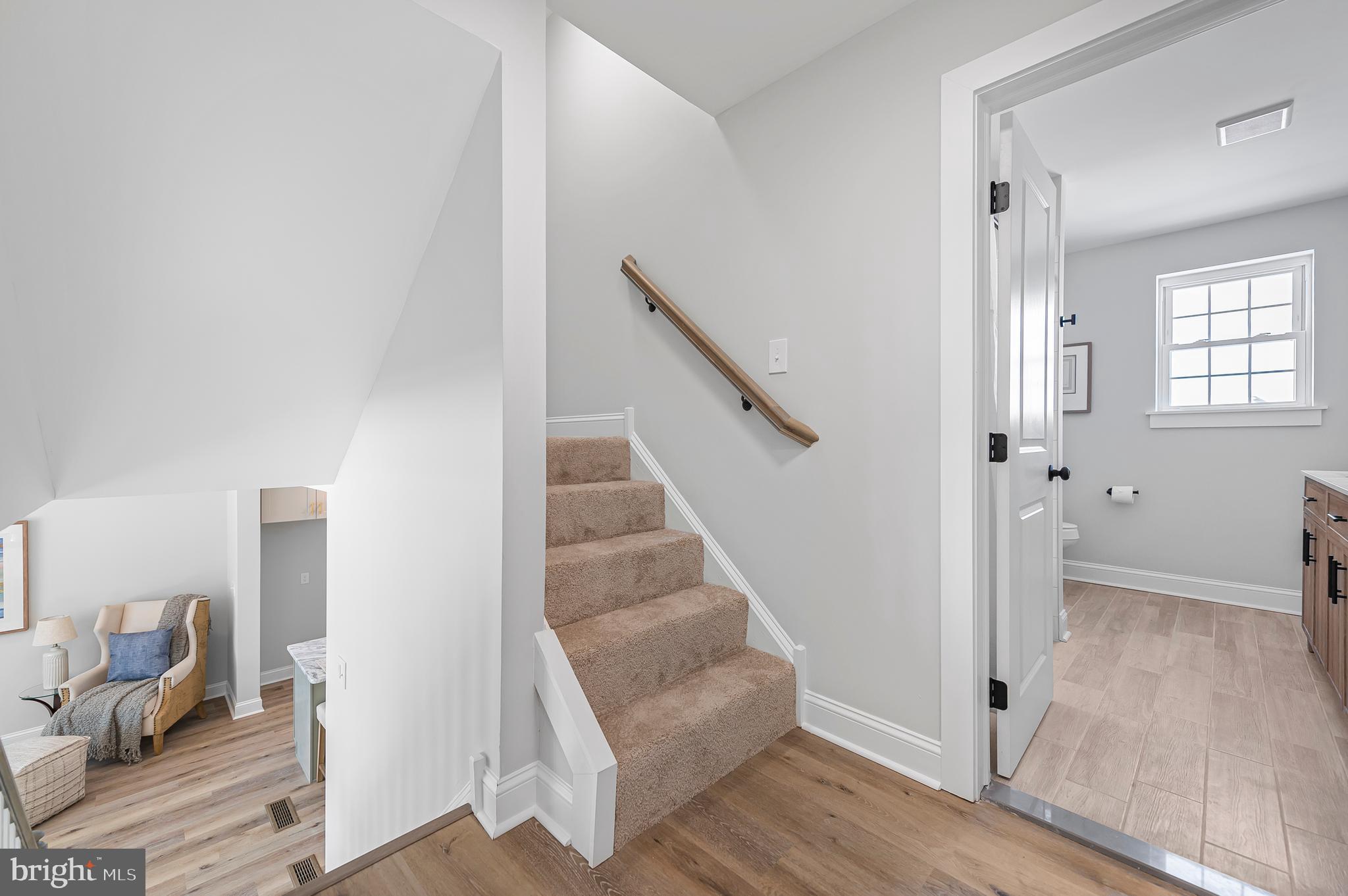 356 Abrams Mill Road King of Prussia, PA 19406 - Photo 36 of 46 a view of entryway with wooden floor and staircase