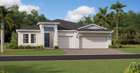 6002 Shavasana Road Clermont, FL 34714 - Photo 1 of 1 a front view of a house with a garden