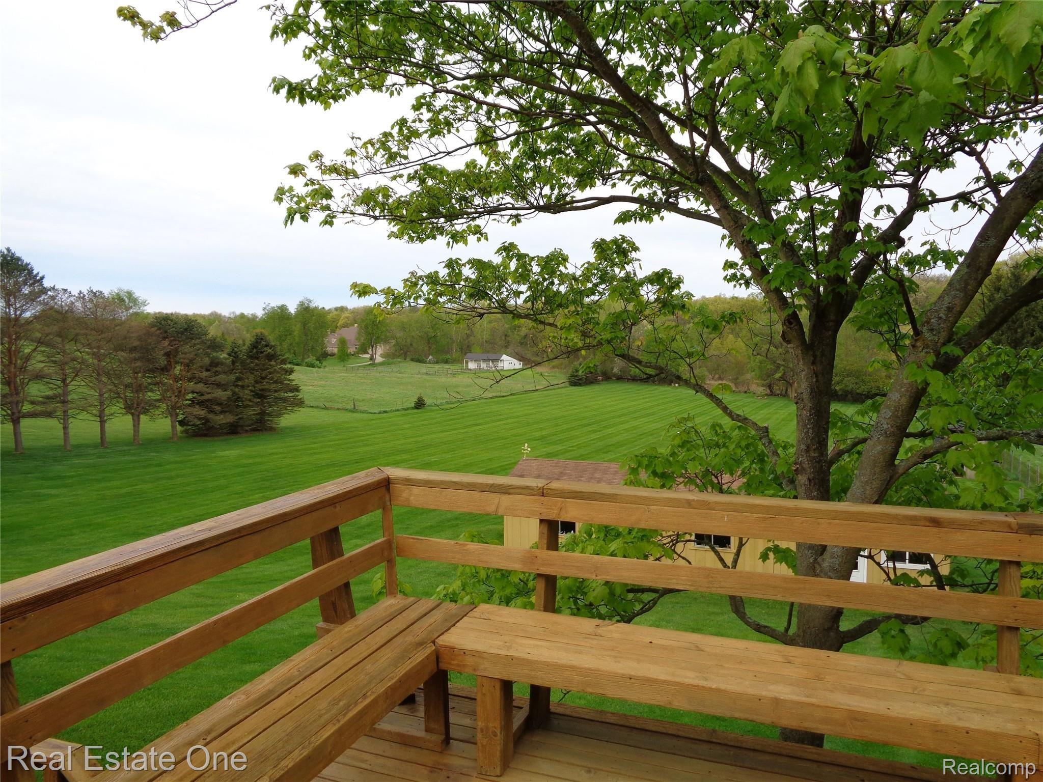 2572 Lake George Road Oakland, MI 48363 - Photo 71 of 83 View from deck toward southwest corner of lot...spectacular!