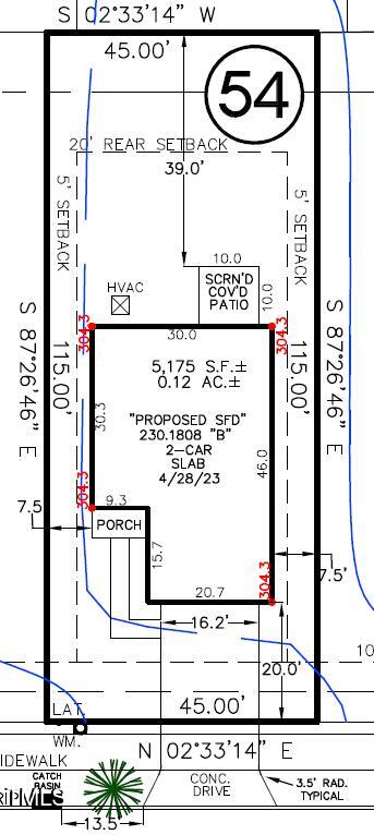 2685 Princess Tree Drive Raleigh, NC 27616 - Photo 23 of 25 Plot plan lot 54 TP