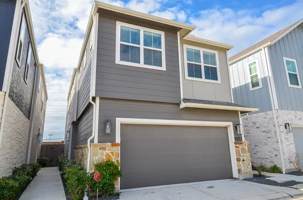 a view of a house with many windows