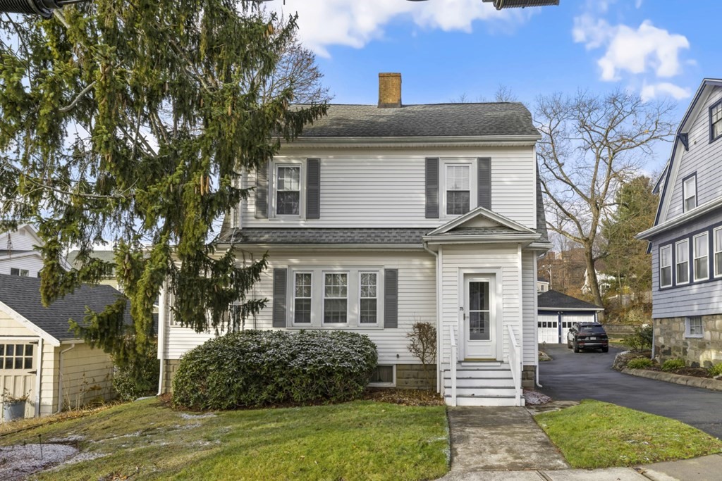 78 Ashcroft Road Medford, MA 02155 - Photo 3 of 34 a front view of a house with garden