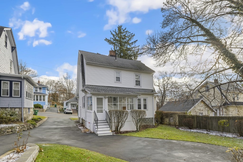 78 Ashcroft Road Medford, MA 02155 - Photo 32 of 34 a front view of a house with garden