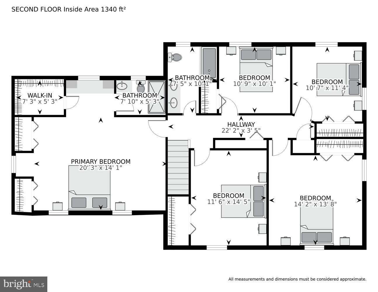 6010 Greeley Boulevard Springfield, VA 22152 - Photo 59 of 60 Upper level floorplan