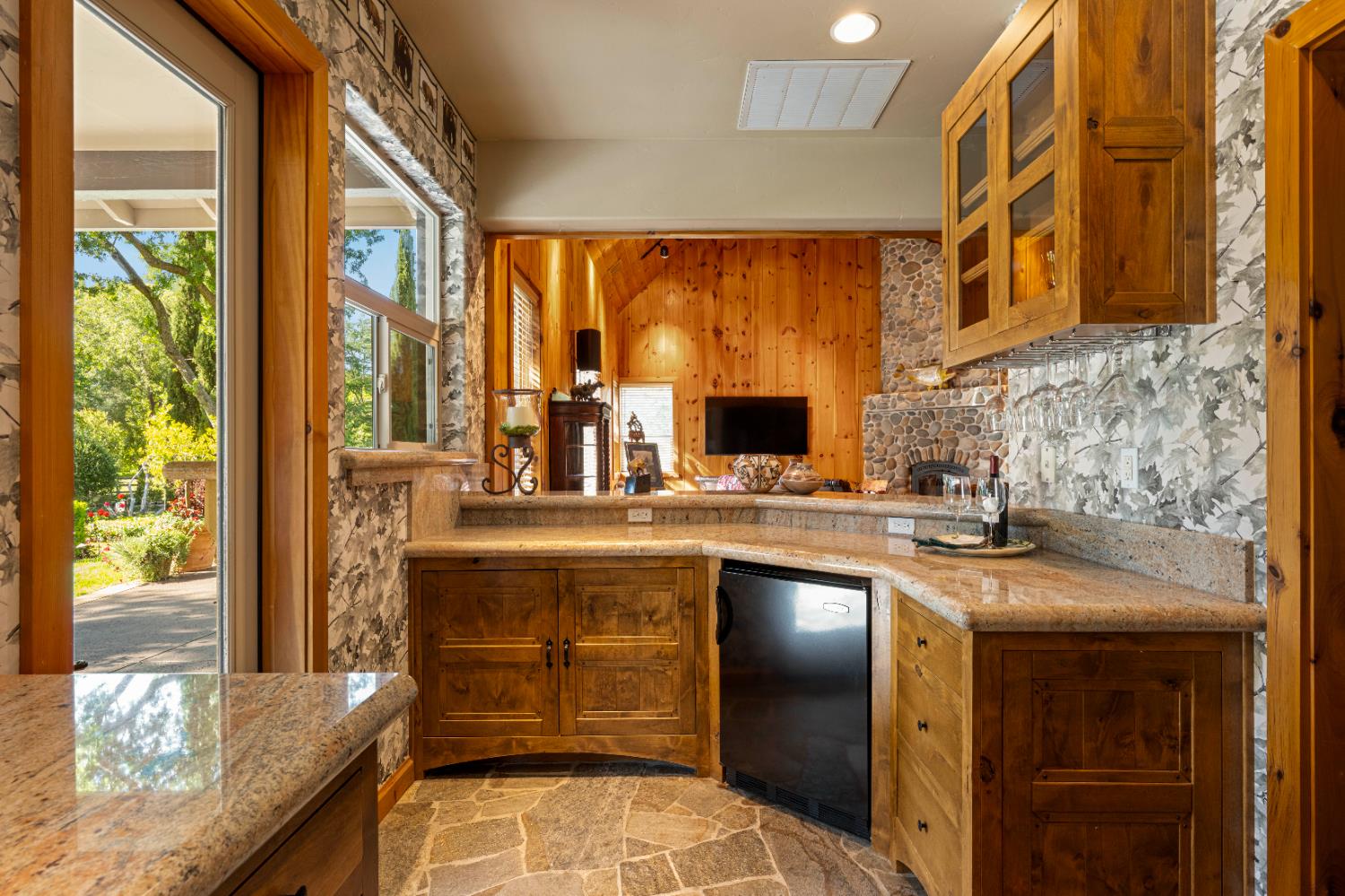 9345 King Road Loomis, CA 95650 - Photo 78 of 99 a kitchen with stainless steel appliances granite countertop a sink and a counter