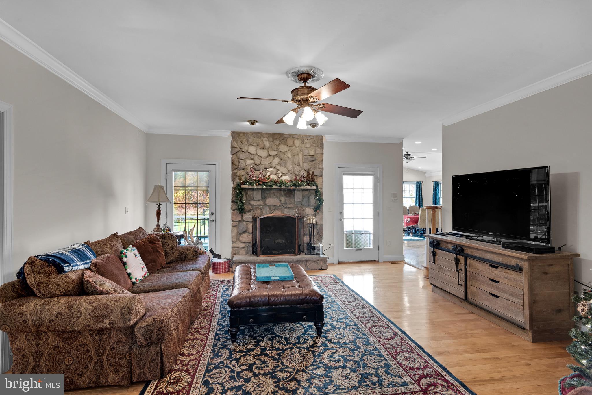 6936 Hickory Ridge Road Spotsylvania, VA 22551 - Photo 13 of 52 Living Room w/Masonry Fireplace