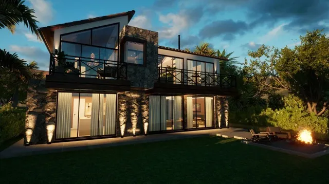 front view of house with a yard