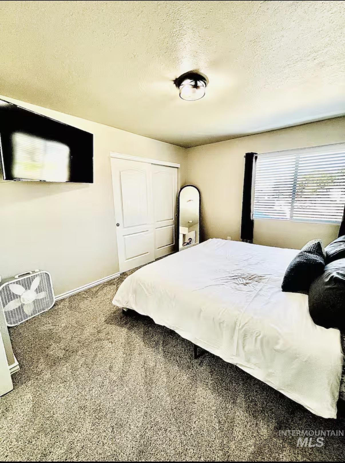 4802-4804 Maid Jessica Street Caldwell, ID 83607 - Photo 13 of 31 Bedroom with a textured ceiling, carpet floors, and a closet