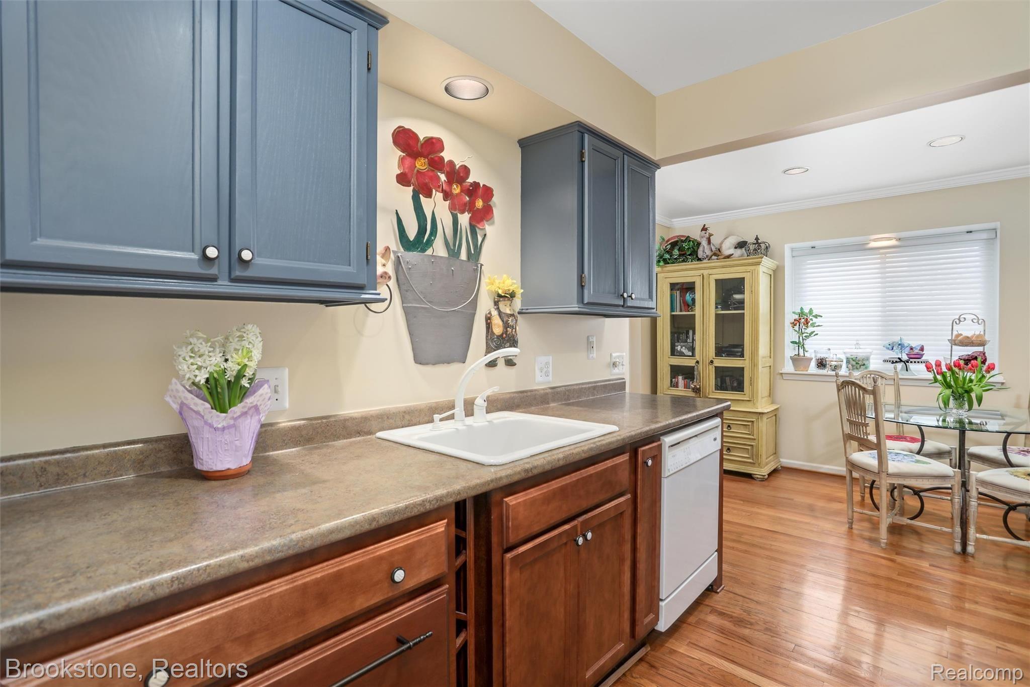 Hardwood flooring on main level