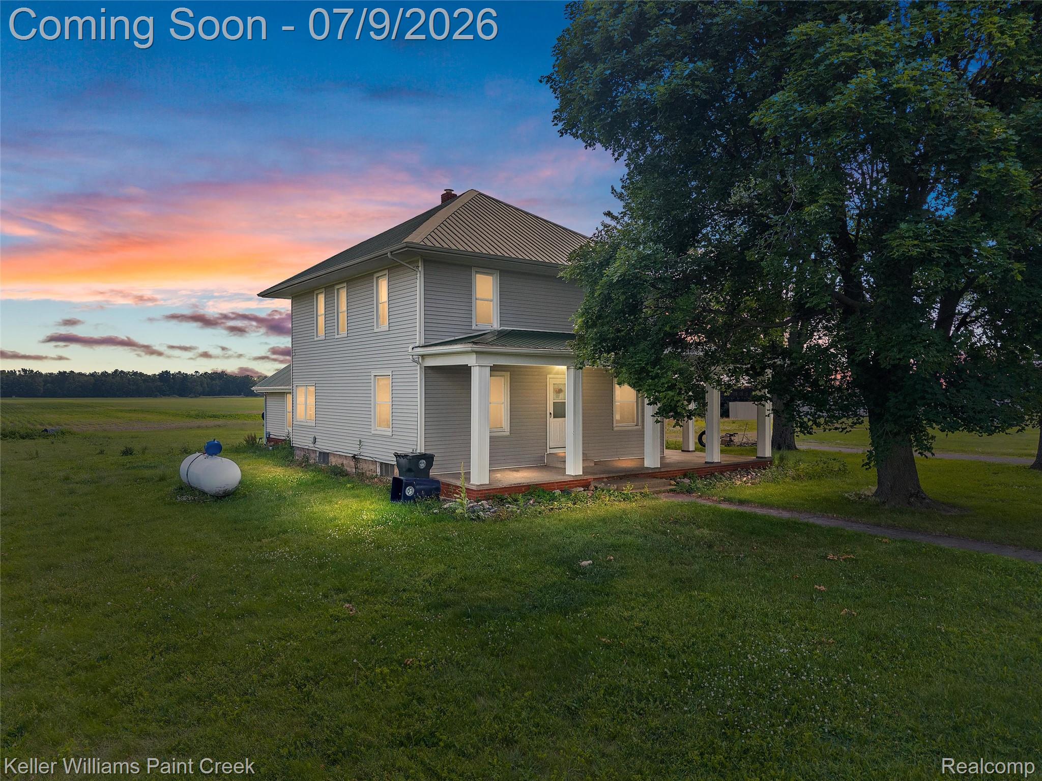 28780 School Section Road Richmond, MI 48062 - Photo 1 of 50 Two-story residence featuring light gray siding and a metal roof