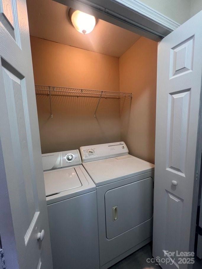 144 Mountain View Road, Unit B Bessemer City, NC 28016 - Photo 16 of 25 a utility room with dryer and washer