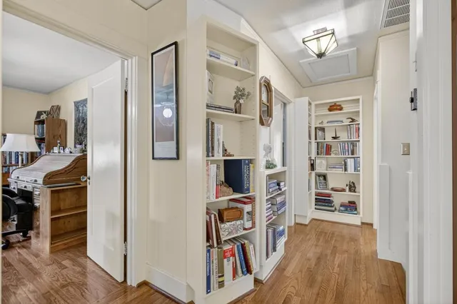 a view of an entryway with sitting area