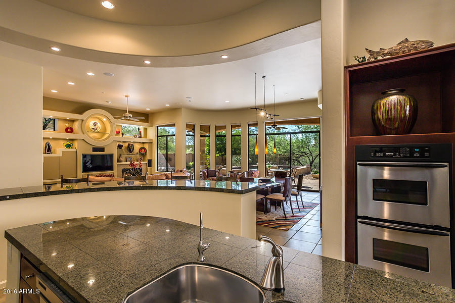 8130 East Wing Shadow Road Scottsdale, AZ 85255 - Photo 23 of 55 kitchen overlooking great room