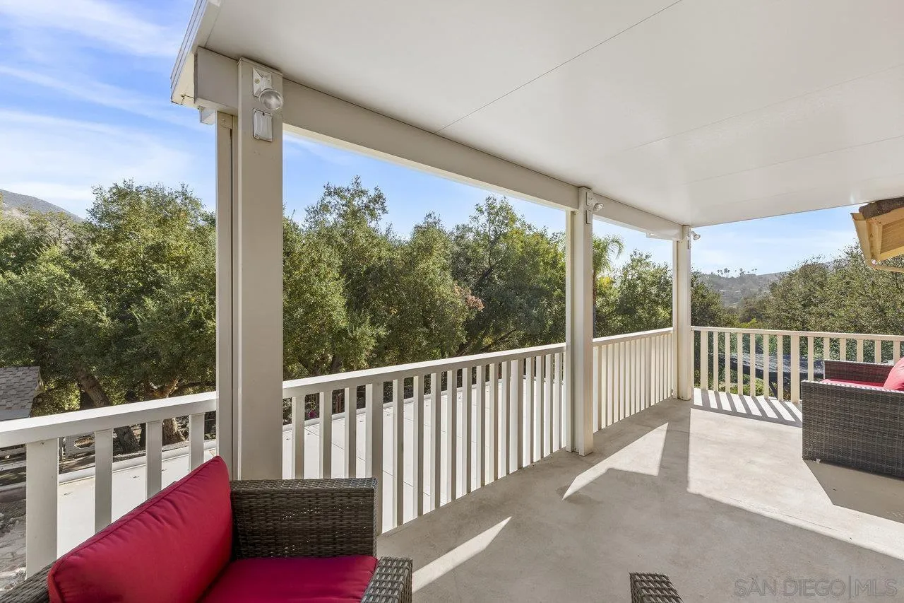 15931 Litten Way Ramona, CA 92065 - Photo 17 of 43 a view of a balcony with furniture
