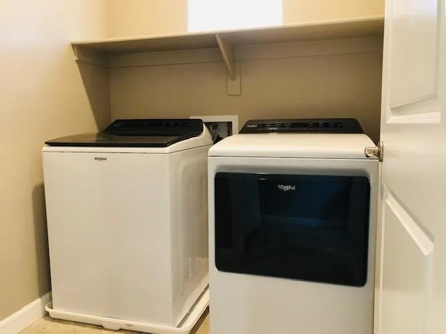 a close view of utility room