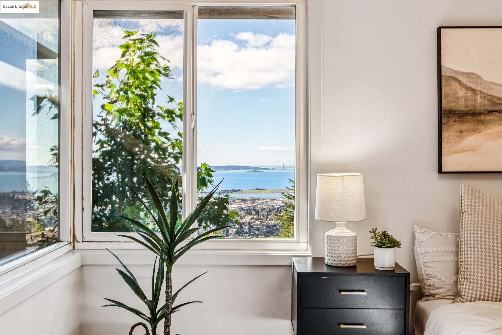 946 Creston Road Berkeley, CA 94708 - Photo 15 of 44 a potted plant sitting on a table next to a window