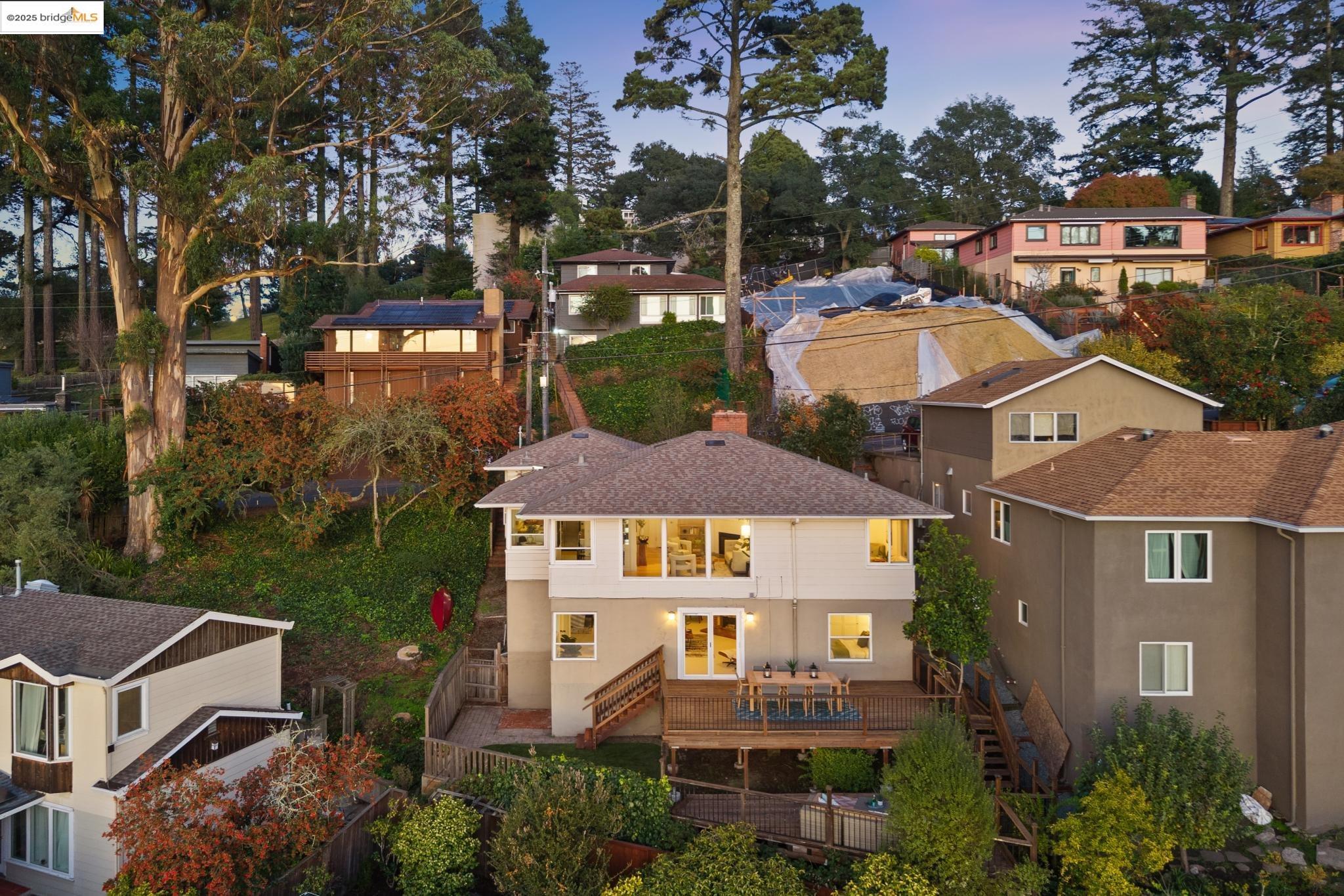 946 Creston Road Berkeley, CA 94708 - Photo 35 of 44 a view of a city with tall trees