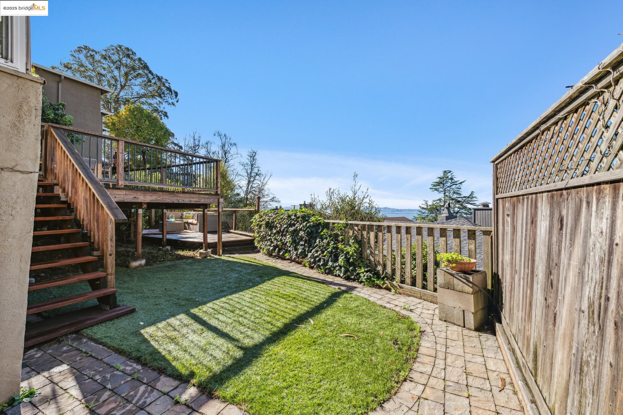 946 Creston Road Berkeley, CA 94708 - Photo 36 of 44 a view of a backyard with sitting area