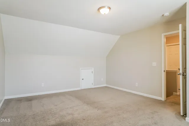an empty room with an entryway