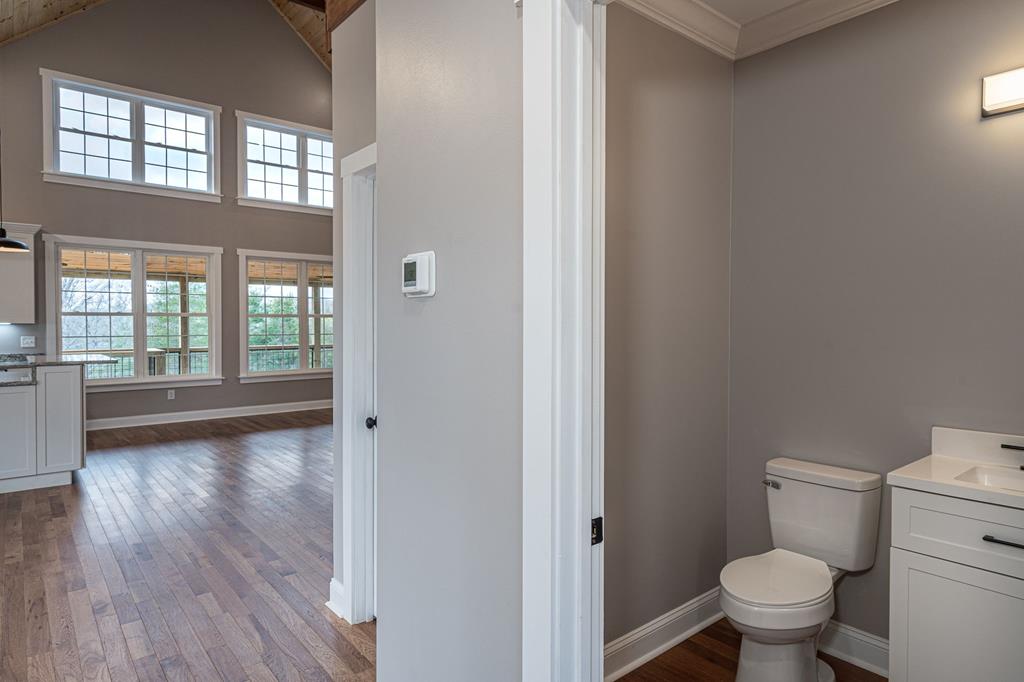 259 River Mountain Road Murphy, NC 28906 - Photo 14 of 42 a bathroom with a toilet tub and a window