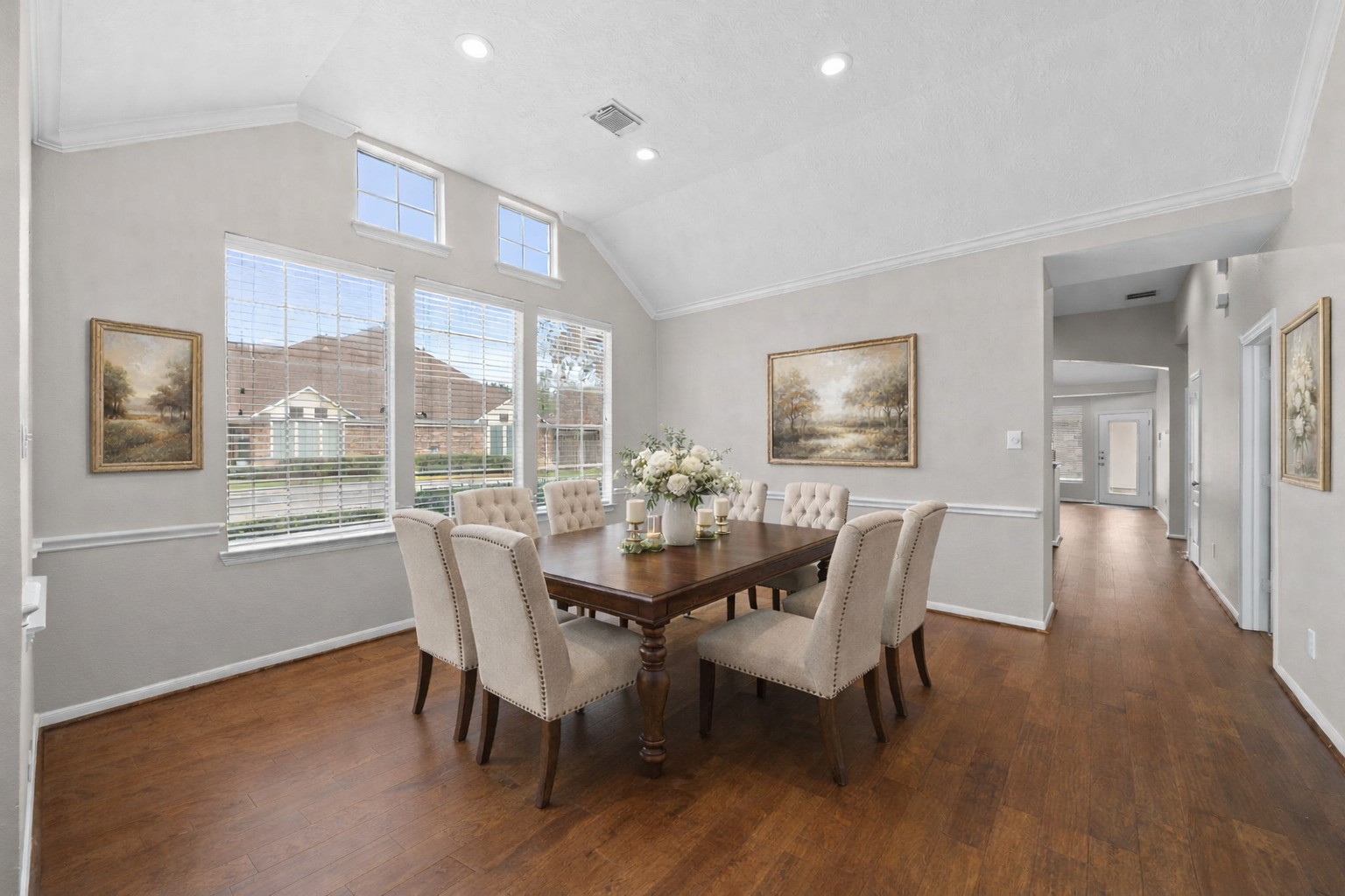 226 Whispering Ridge Terrace Houston, TX 77094 - Photo 2 of 31 a dining room with furniture window wooden floor