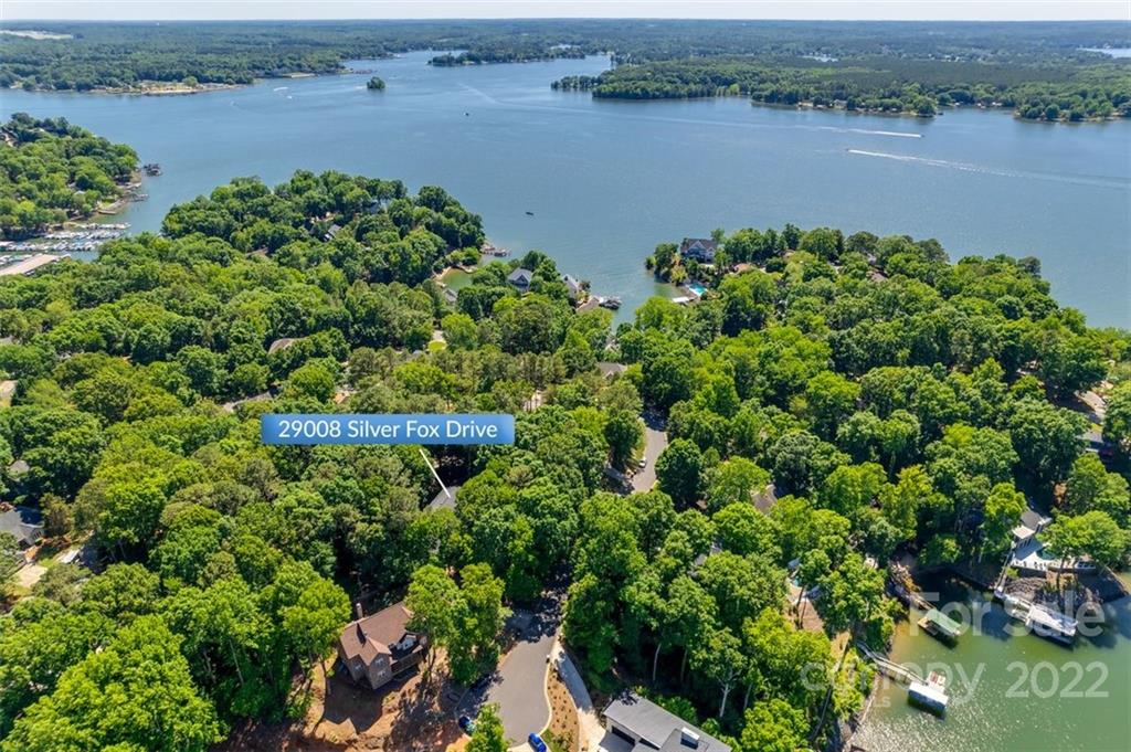 29008 Silver Fox Drive Tega Cay, SC 29708 - Photo 48 of 48 an aerial view of a houses with a lake view