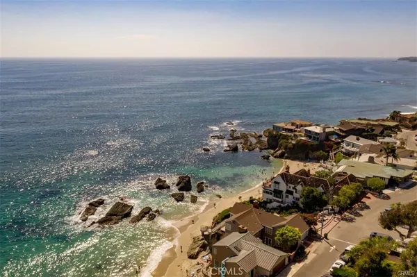 an aerial view of residential house with outdoor space