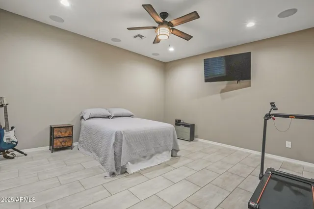 a view of a livingroom with a flat screen tv