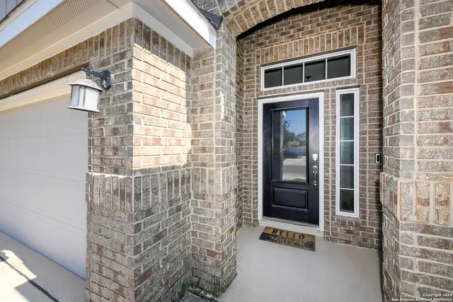 a view of front door of house