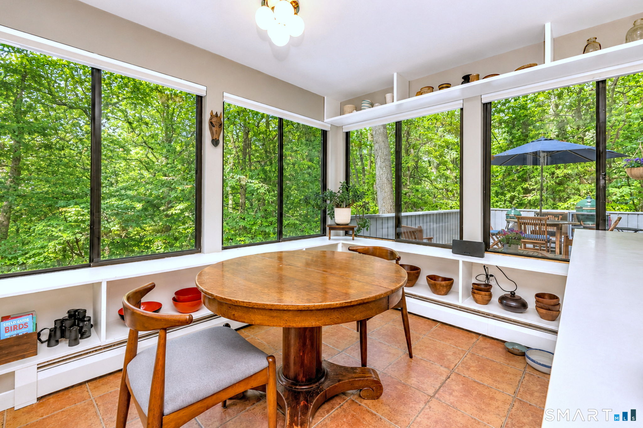 95 Thankful Stow Road Guilford, CT 06437 - Photo 16 of 40 Breakfast with a view! Spacious dining area with built-ins