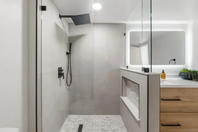 a view of a terrace with couches