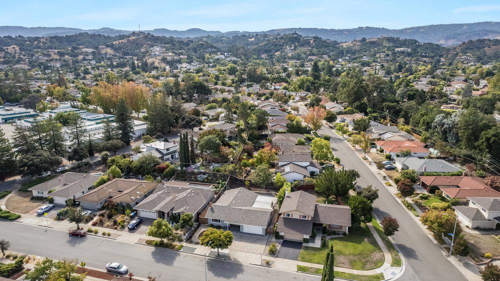 1121 Yorkshire Drive Cupertino, CA 95014 - Photo 28 of 30 an aerial view of a city with lots of residential buildings