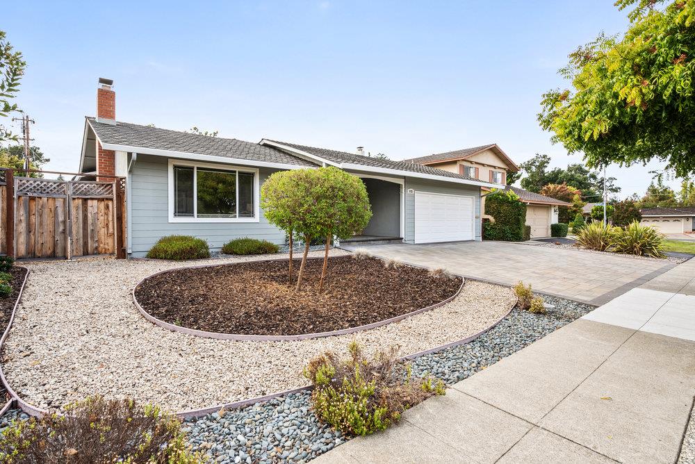 1121 Yorkshire Drive Cupertino, CA 95014 - Photo 3 of 30 a front view of a house with porch