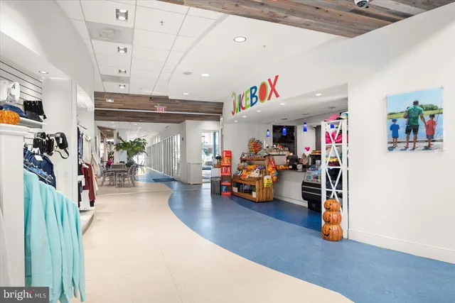 a view of a lake with a city