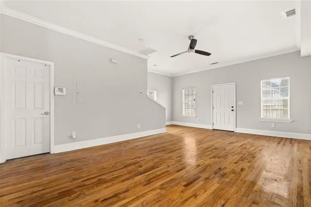 wooden floor in an empty room